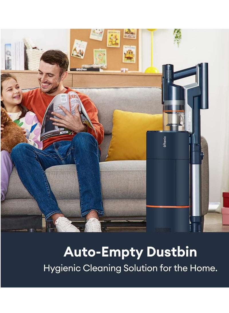 Ultenic FS1 Cordless Vacuum Cleaner, with Automatic Emptying Station, Powerful Suction 30KPa/450W, Removable Battery, 5-Layer Filter,Handheld, Stick Vacuum Cleaner for Hard Floor Home Carpets - Image 2