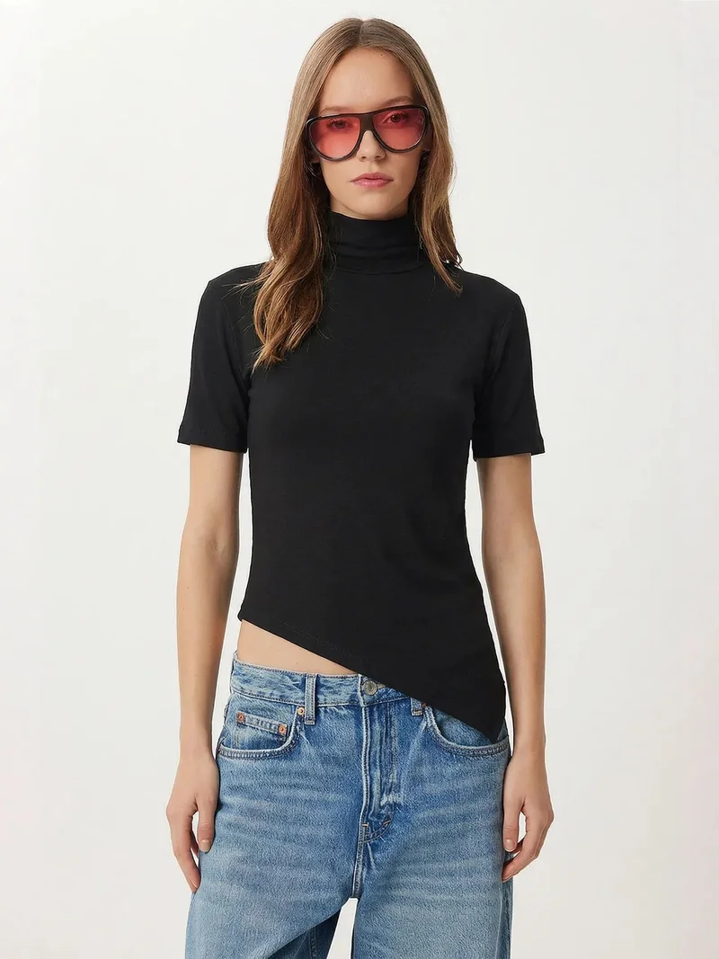 السعادة في إسطنبول ISTANBUL Slim Fit Turtleneck Blouse