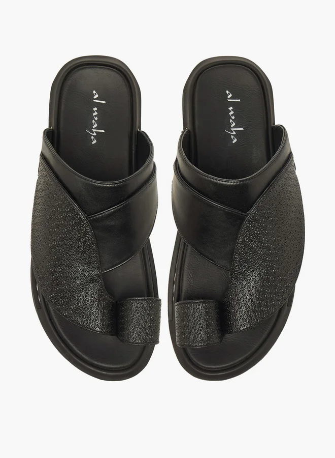 الواحة Men Toe Loop Detail Arabic Sandals