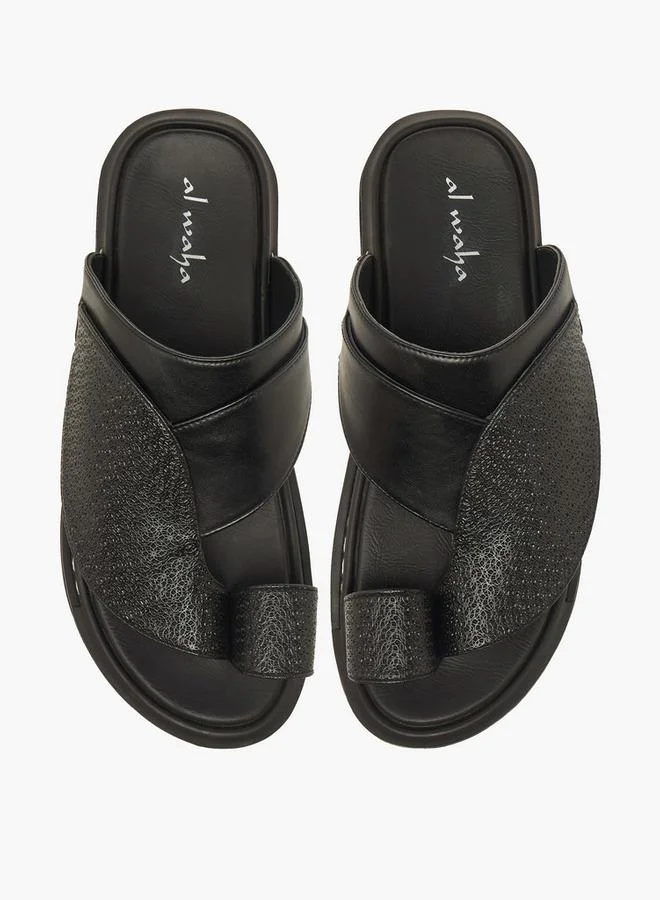 Al Waha Men Toe Loop Detail Arabic Sandals