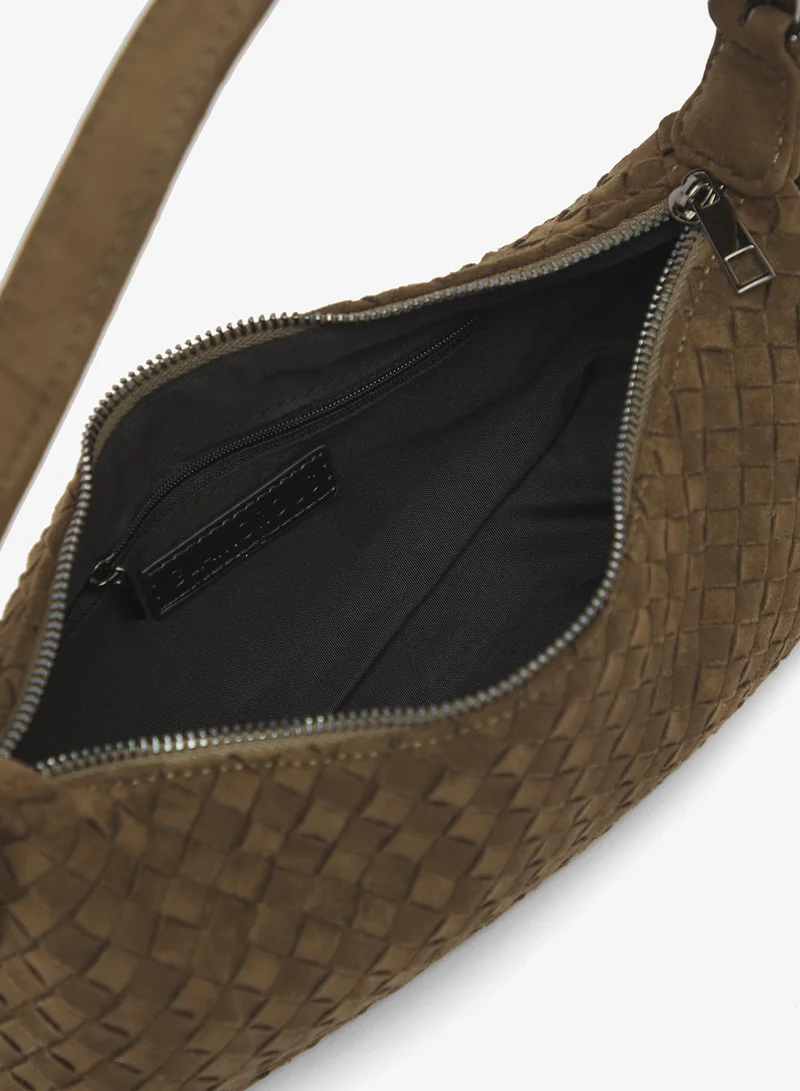 Glamorous OLIVE KHAKI GREEN Faux Suede Mini Shoulder Bag for Women | Best Price UAE