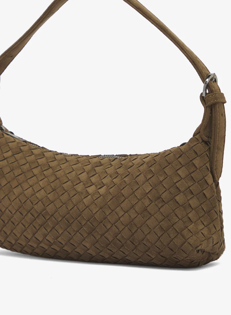Glamorous OLIVE KHAKI GREEN Faux Suede Mini Shoulder Bag for Women | Best Price UAE