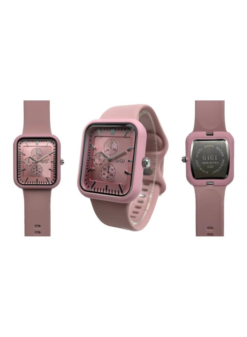GiGi A stylish pink watch with a unique design and daily comfort, crafted to complete your look with elegance. - Image 4