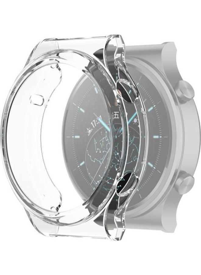 NIBEMINENT Half Coverage Hollowed TPU Protective Case For Huawei Watch GT 2 Pro/GT Clear - Image 1