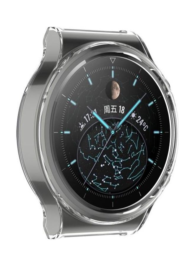 NIBEMINENT Half Coverage Hollowed TPU Protective Case For Huawei Watch GT 2 Pro/GT Clear - Image 5