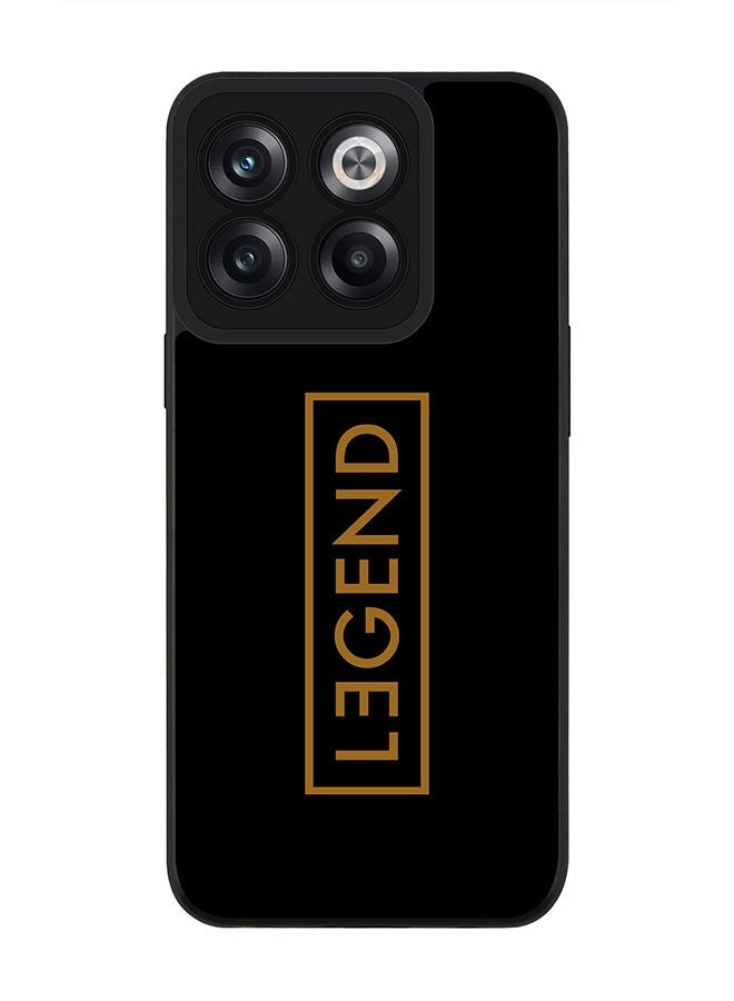 Stylizedd Rugged Black edge case for OnePlus 10T Slim fit Soft Case Flexible Rubber Edges Anti Drop TPU Gel Thin Cover - Legend - Image 1