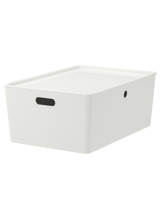 إيروريكس صندوق مع غطاء، أبيض، 37x54x21 سم - Image 1