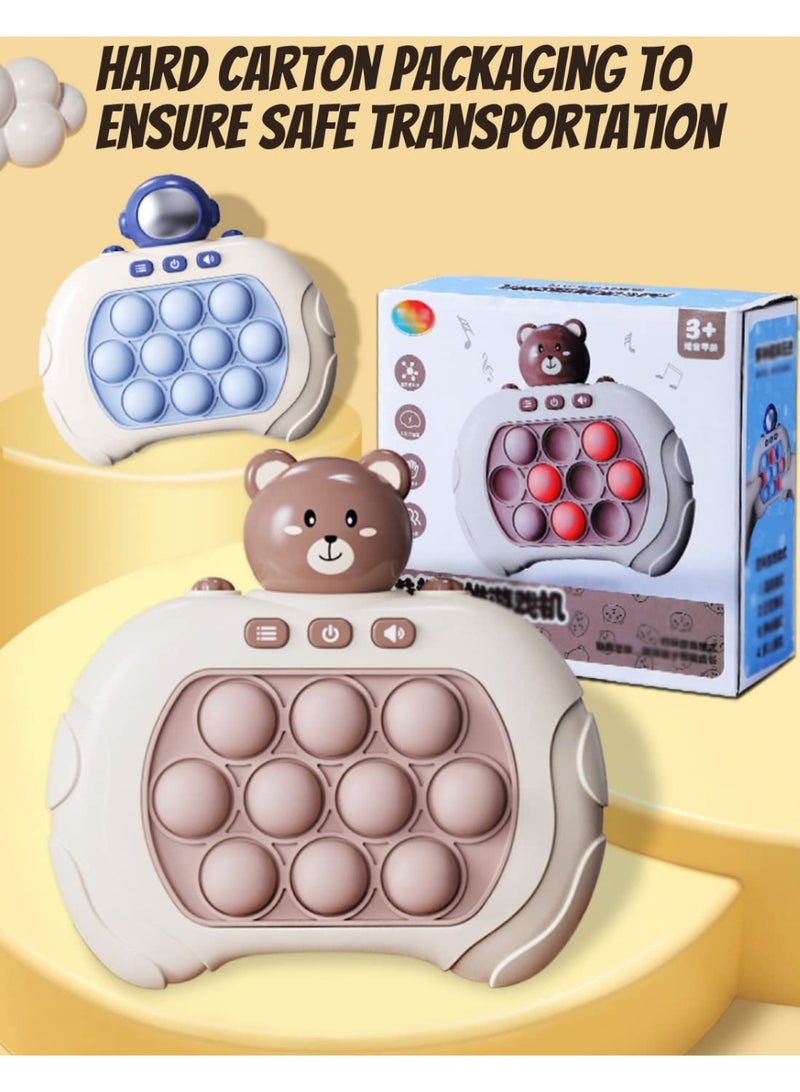 عام لعبة الدفع السريع، ألعاب بوب فيدجيت، اضرب الخلد، لعبة تنمية مبكرة، لوح أنشطة مونتيسوري مضاد للتوتر، مصنوعة من ABS والسيليكون. - Image 2