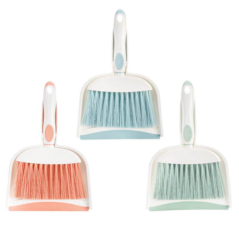 Frcctre 3 Pack Small Dustpan and Brush Set Multipurpose Plastic Small Hand Whisk Broom and Dustpan Set Cleaning Sweep Tools for Desk Car Keyboard Countertop Home Kitchen