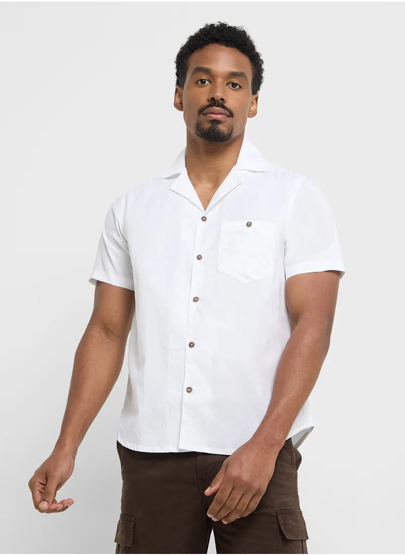 روبرت وود Causal Half Sleeve Shirt