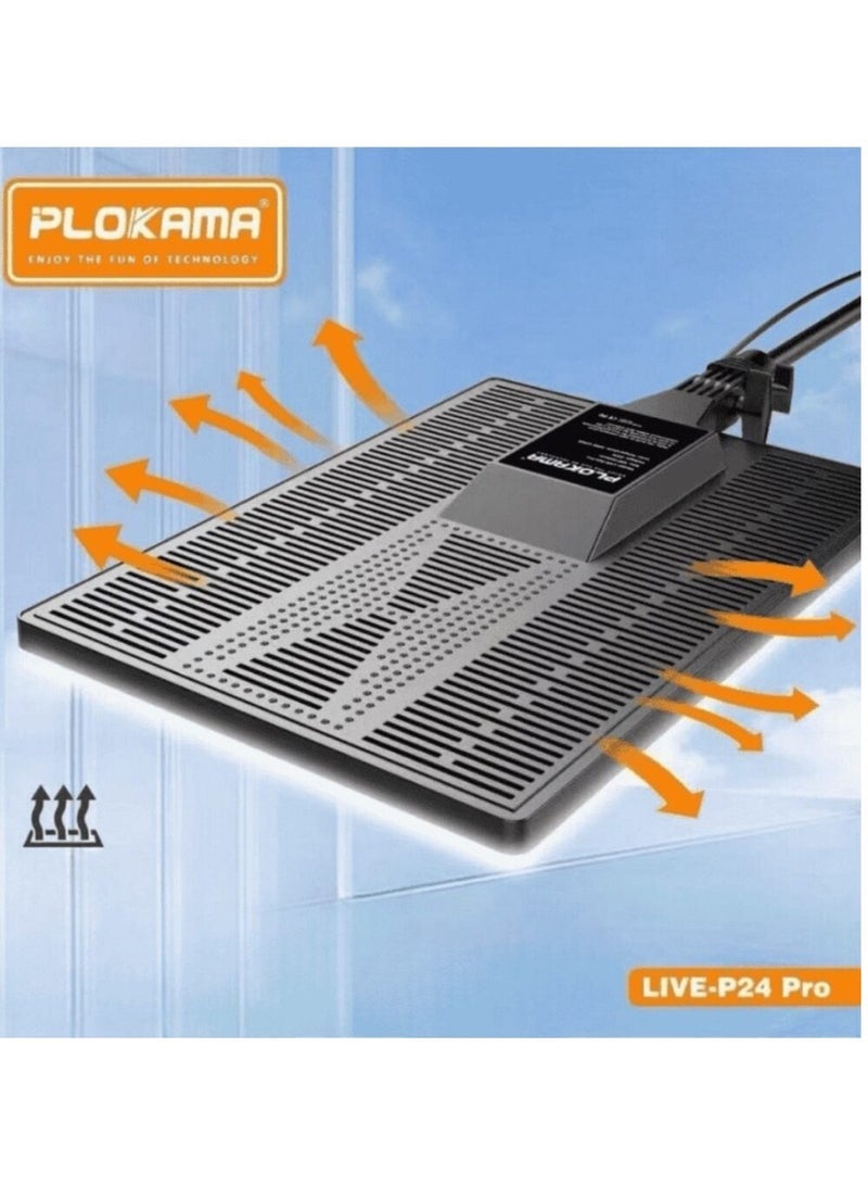 Plokama LIVE P24 RGB Panel Fill Light Adjustable Color & Brightness - Image 4