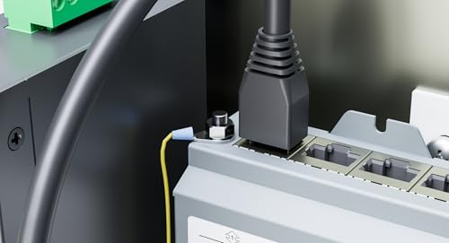 PROCET PoE System PROCET Ethernet Surge Protector Gigabit - 4 Pairs Port 20KV Industrial Lightning Arrestor for -40°F to 185°F, 120W/port PoE++ RJ45 Surge Protector, 10/100/1000Mbps, Gas Discharge Tube（GDT）, PT-PR04G - Image 4