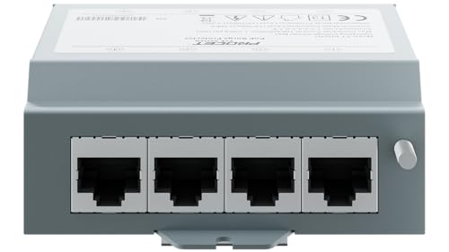 PROCET PoE System PROCET Ethernet Surge Protector Gigabit - 4 Pairs Port 20KV Industrial Lightning Arrestor for -40°F to 185°F, 120W/port PoE++ RJ45 Surge Protector, 10/100/1000Mbps, Gas Discharge Tube（GDT）, PT-PR04G - Image 2