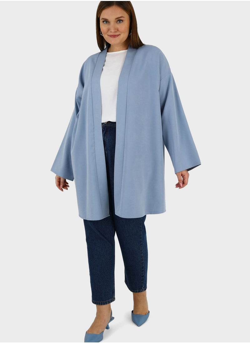 Alia by modanisa - Knitted Kimono - Image 1
