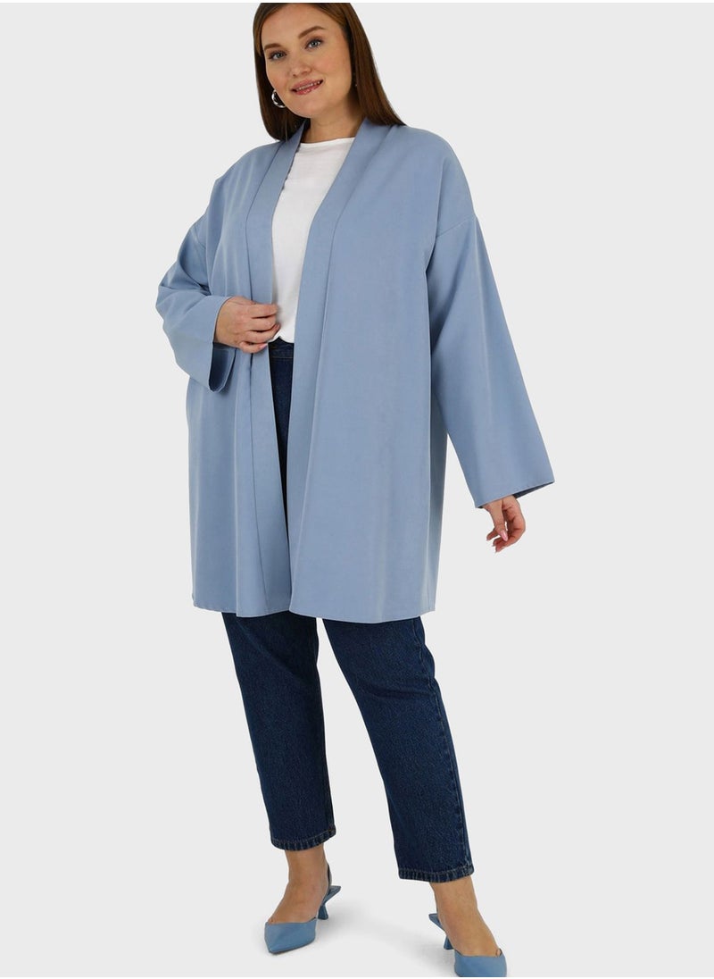 Alia by modanisa - Knitted Kimono - Image 1