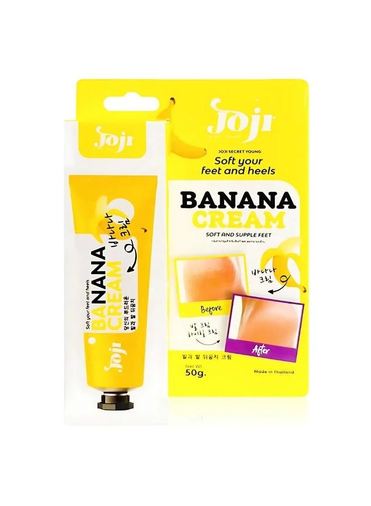 Joji Boutique Joji Banana Cream 50g – Soften Cracked Heels & Dry Feet Fast | Moisturizing Foot Cream for Smooth, Supple Skin - Image 1