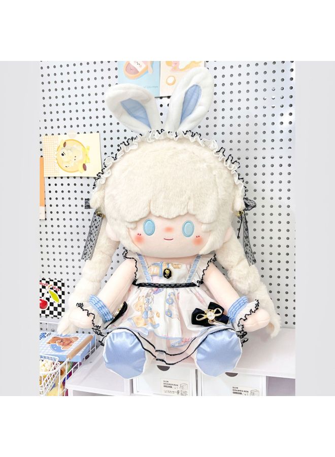 40cm Doll Cotton Doll Clothes Disney Alice Time Magic Rabbit Appreciation Original Doll Clothes-Specifications:40cm Baby Clothes (without Doll)-Color:Magic Rabbit Five Points (headdress + Sleeves + Underpants + Main Skirt + Shoes) - Image 2