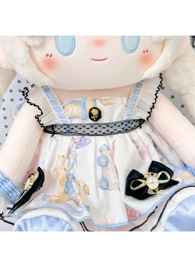 40cm Doll Cotton Doll Clothes Disney Alice Time Magic Rabbit Appreciation Original Doll Clothes-Specifications:40cm Baby Clothes (without Doll)-Color:Magic Rabbit Five Points (headdress + Sleeves + Underpants + Main Skirt + Shoes) - Image 5