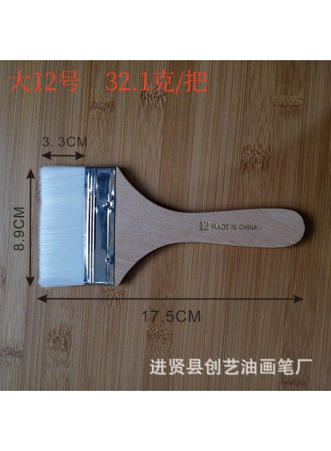 Chuangyi Brush 1-12 Nylon Oil Painting Brush Small Brush Oil Painting Brush Nylon Wool Brush Nylon Brush Barbecue Brush - Image 1