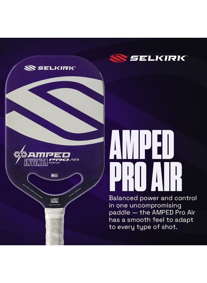 Selkirk Sport Amped Pro Air 2025 Pickleball Paddle | Fiberglass Pickleball Paddles with a Polypropylene X5+ 16mm Core | Throatflex | Flex Foam | Pickleball Rackets Made in The USA | Epic Purple - Image 2