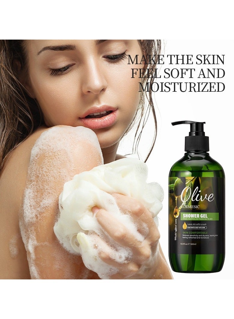 Kormesic زيتون مغذي غسول الجسم لطيف التطهير - Image 2