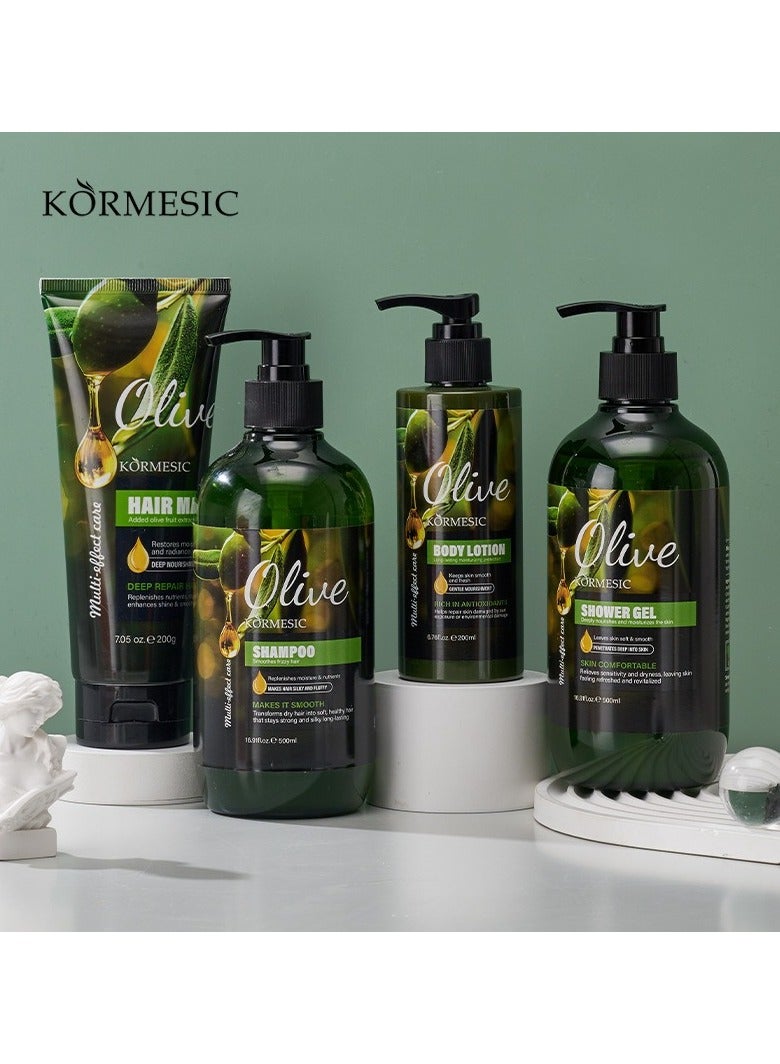 Kormesic زيتون مغذي غسول الجسم لطيف التطهير - Image 5