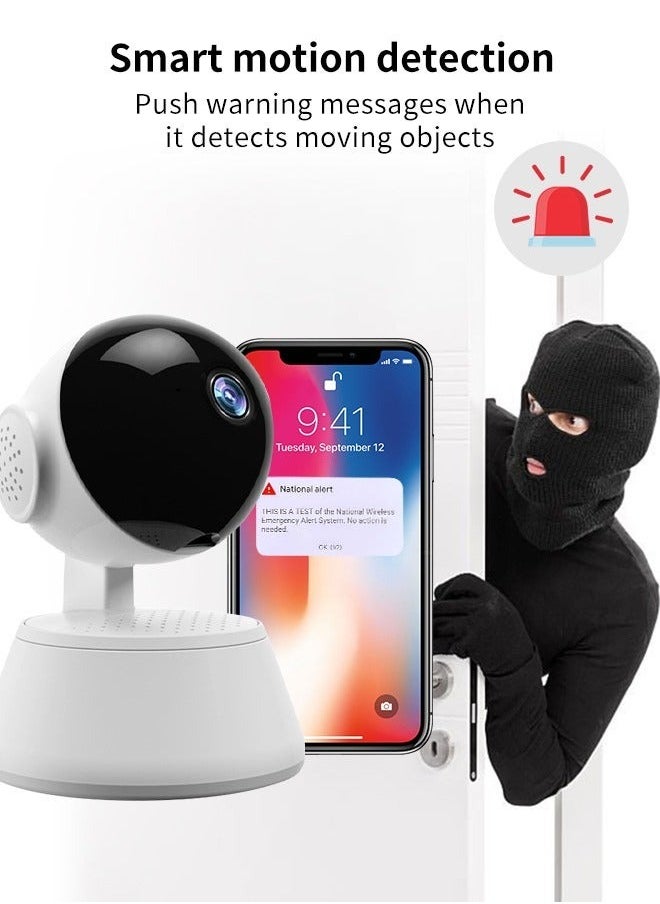 XiuWoo - Wi-Fi 2MP 1080P Security Camera, Baby Monitor, Night Vision, Remote Control - Image 1