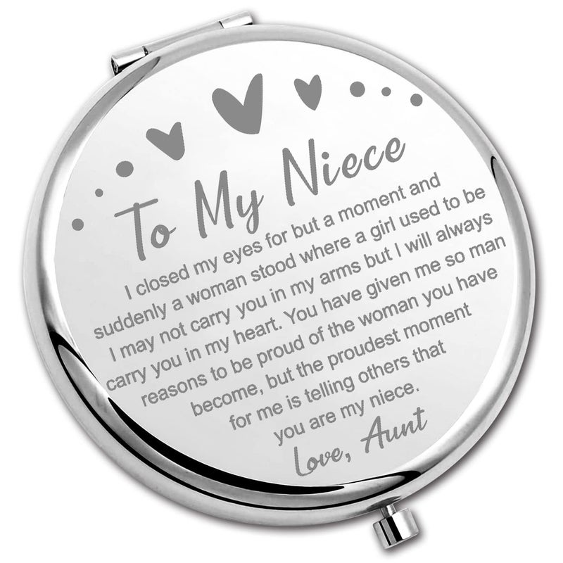 PLITI PLITI Compact Mirror Iron Round Foldable 255x275 inches Graduation Niece Closed MM Wall Mount