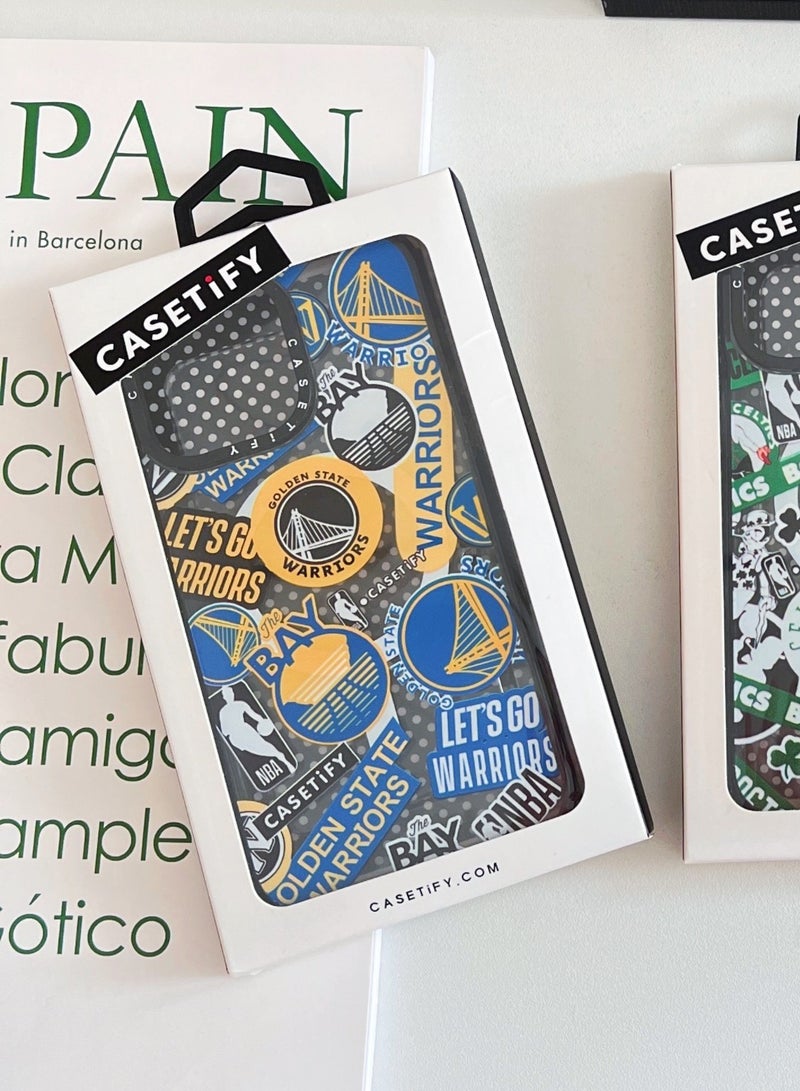 Casetify iPhone 13 Pro Max Case NBA WARRIORS Mania Case Magnetic Magsafe MagFit Anti-Yellowing Technology Cover - Image 4