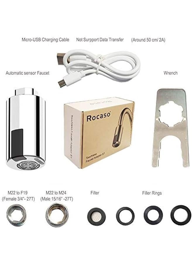 Touchless Faucet Adapter for Kitchen Sink Motion Sensor Faucet for Bathroom Smart Faucet Adapter Automatic Touchless Faucet Bathroom Adaptor - Image 3