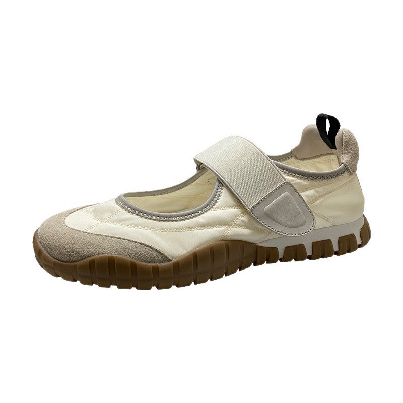 Women's Retro Ballet Mary Jane Shoes with Hook-and-Loop Closure, Chunky Sole - Image 5