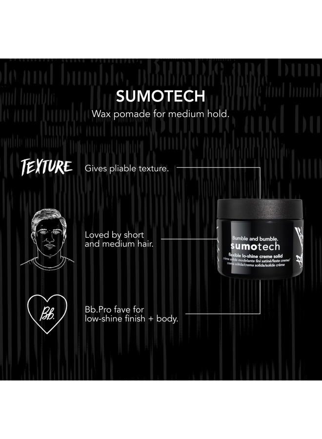 Bumble and Bumble . Sumotech Flexible Hold Cream Solid | Pliable Texture, Flexible Hold + Lo-shine Finish | Wavy, Straight, 1.5 Ounce - Image 5