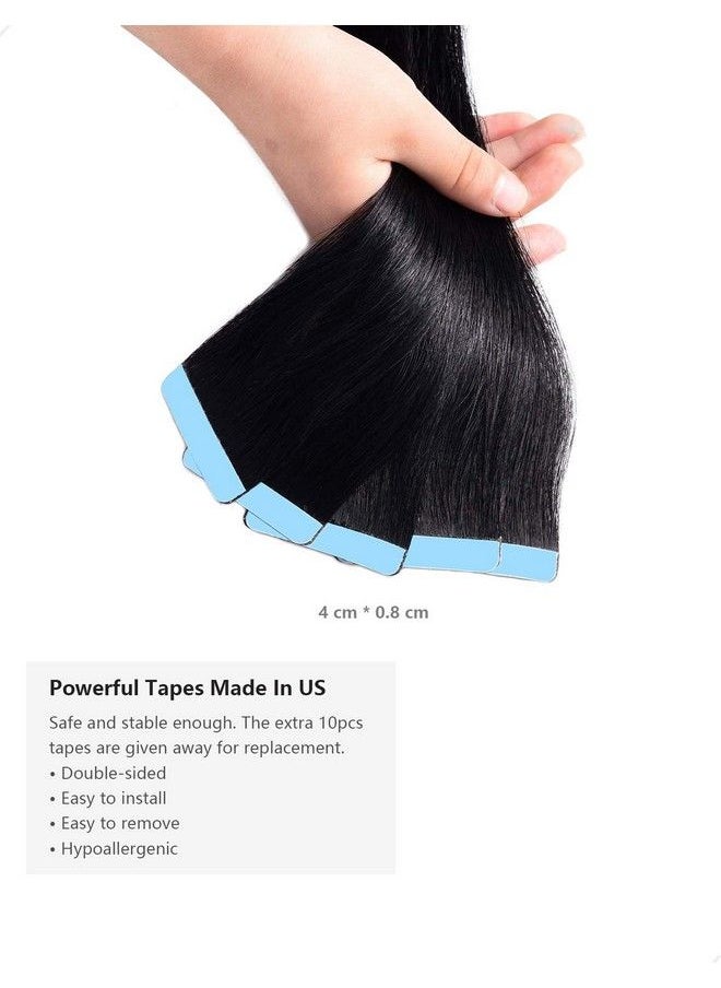 Rose bud Tape In Hair Extensions Remy Human Hair Secure Skin Weft Hair Extensions Seamless 40G/Pack 20Pcs 10 Inch  - Image 5