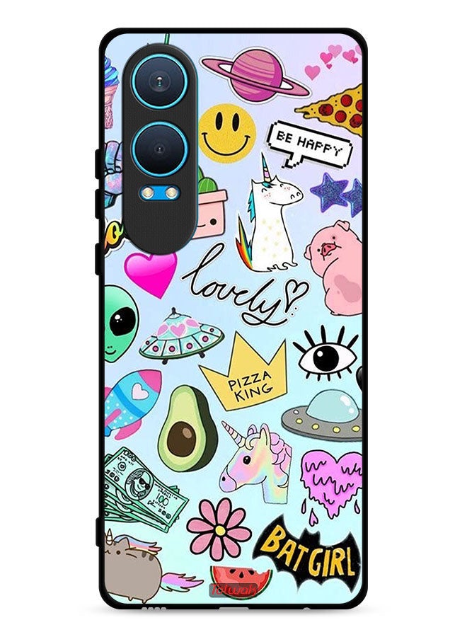 Tolwak OnePlus Nord CE4 Lite 5G Protective Case Cover Lovely Stickers - Image 1