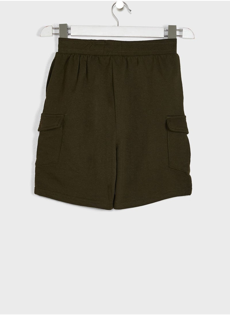 BRAVE SOUL - Boys Cargo Soild Shorts - Image 1