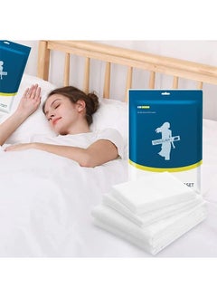 Arabest Travel Disposable Bedding Set,Disposable Bed Sheets,Travel Pillow and Blanket Set,Portable Disposable Sheets for Hotel,Disposable Quilt Cover,Bed Sheets Set Disposable for Travel  - Image 1