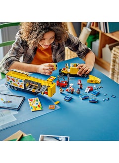 LEGO City Yellow Delivery Truck with Trailer Toy for 8 Plus Year Old Boys and Girls, Semitruck Lorry Model Set, Forklift and 4 Minifigures for Pretend Play, Fun Gift for Kids 60440 (1061 pieces)  - Image 4