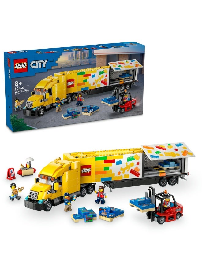 LEGO City Yellow Delivery Truck 60440 (1061) Pieces - Image 1