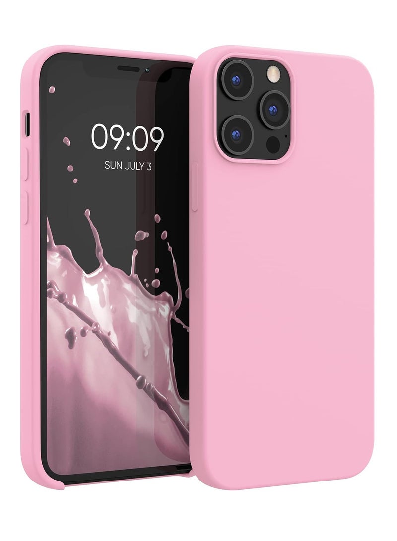 بورتوني جراب iPhone 12 Pro Max من السيليكون السائل مضاد للخدش ومضاد لبصمات الأصابع غطاء واقي ناعم حريري الملمس ومقاوم للصدمات لهاتف Apple iPhone 12 Pro Max - Image 1