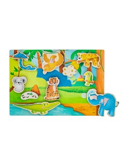 FOFA FOFA Wooden Educational board with Velcro -Where is Whose house- Tropics  - Image 2