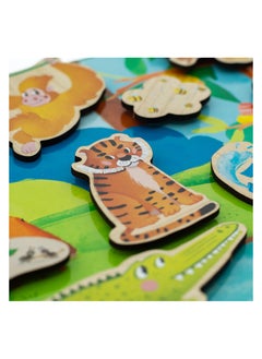 FOFA FOFA Wooden Educational board with Velcro -Where is Whose house- Tropics  - Image 4