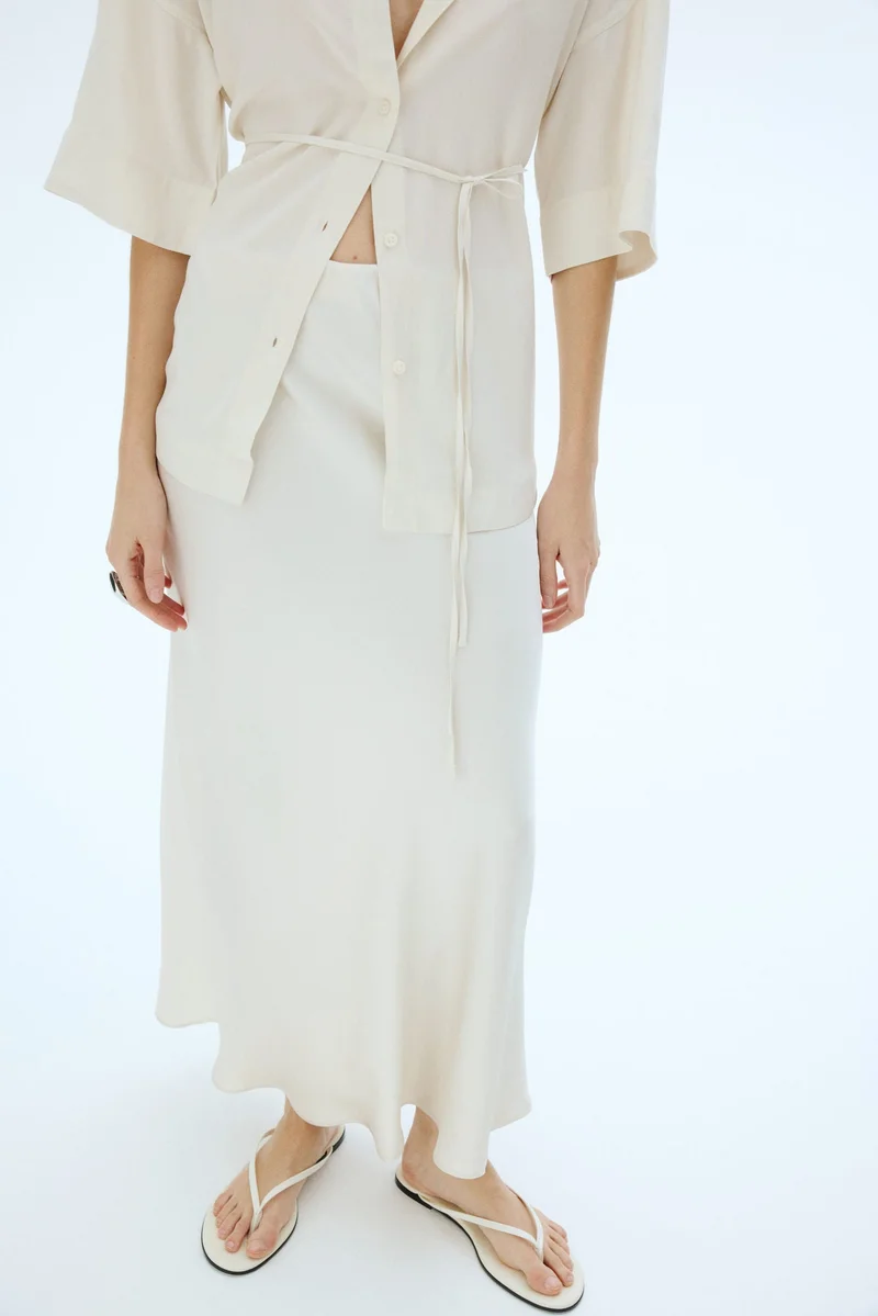 H&M MAMA Before &amp; After Tie-belt shirt