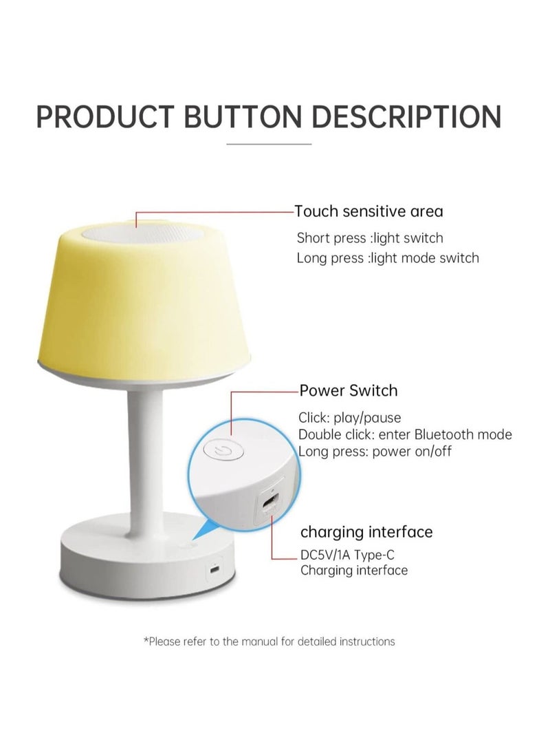 Table Lamp Quran Speaker - SQ917 Muslim Bluetooth Speaker Touch Lamp APP/Remote Control Night Light Desk Lamp for Kids , Ramadan Gifts Home Decoration Table Lamp  - Image 2