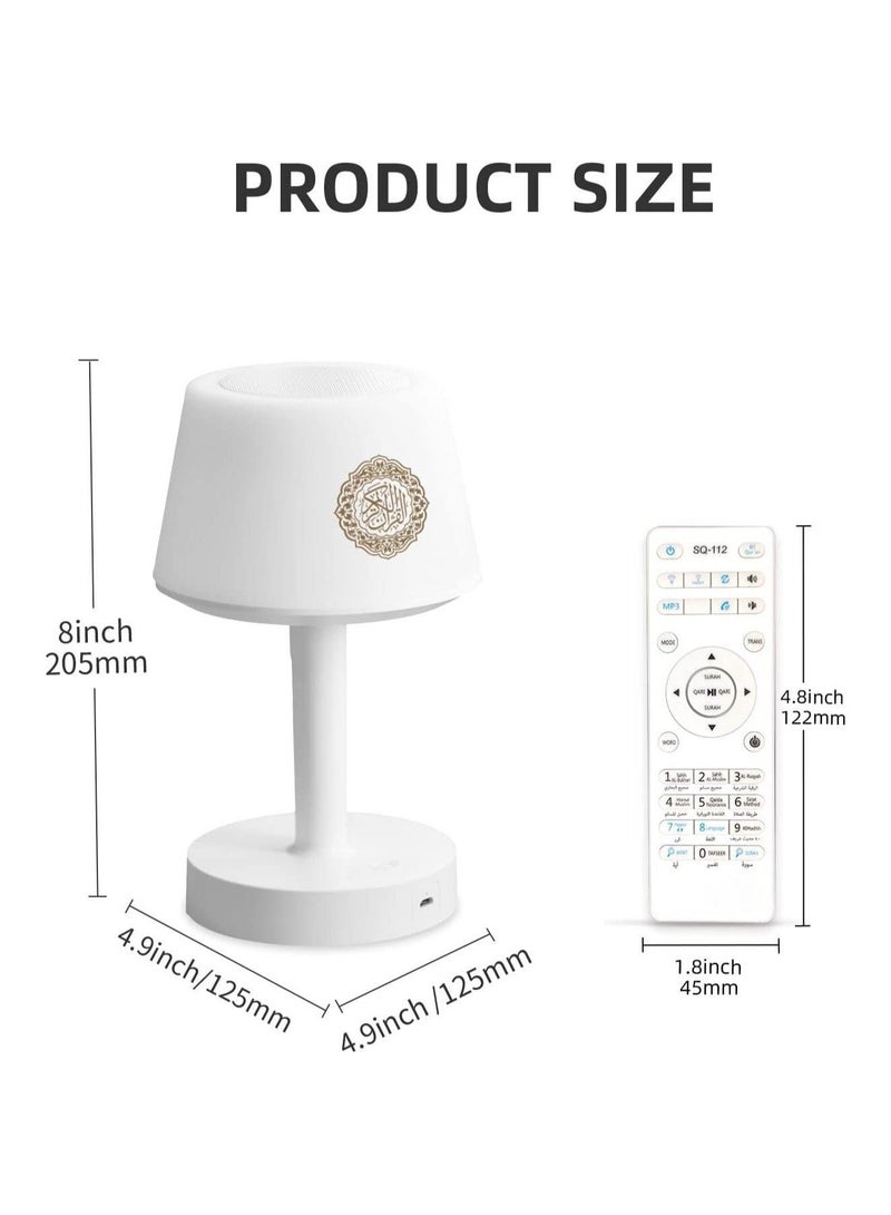 Table Lamp Quran Speaker - SQ917 Muslim Bluetooth Speaker Touch Lamp APP/Remote Control Night Light Desk Lamp for Kids , Ramadan Gifts Home Decoration Table Lamp  - Image 4