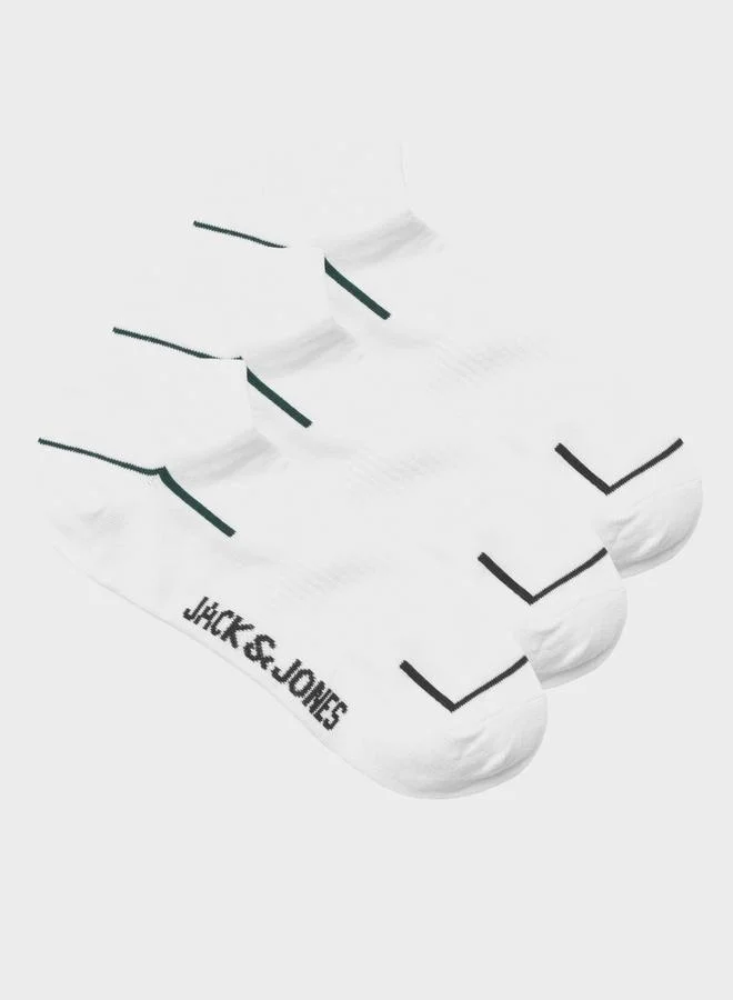 JACK & JONES Pack of 3 - Logo Print Crew Socks
