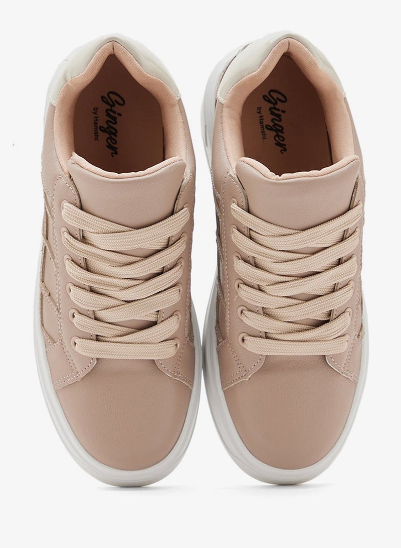 جينجر سنيكرز كاجوال بشريط جانبي - Image 4