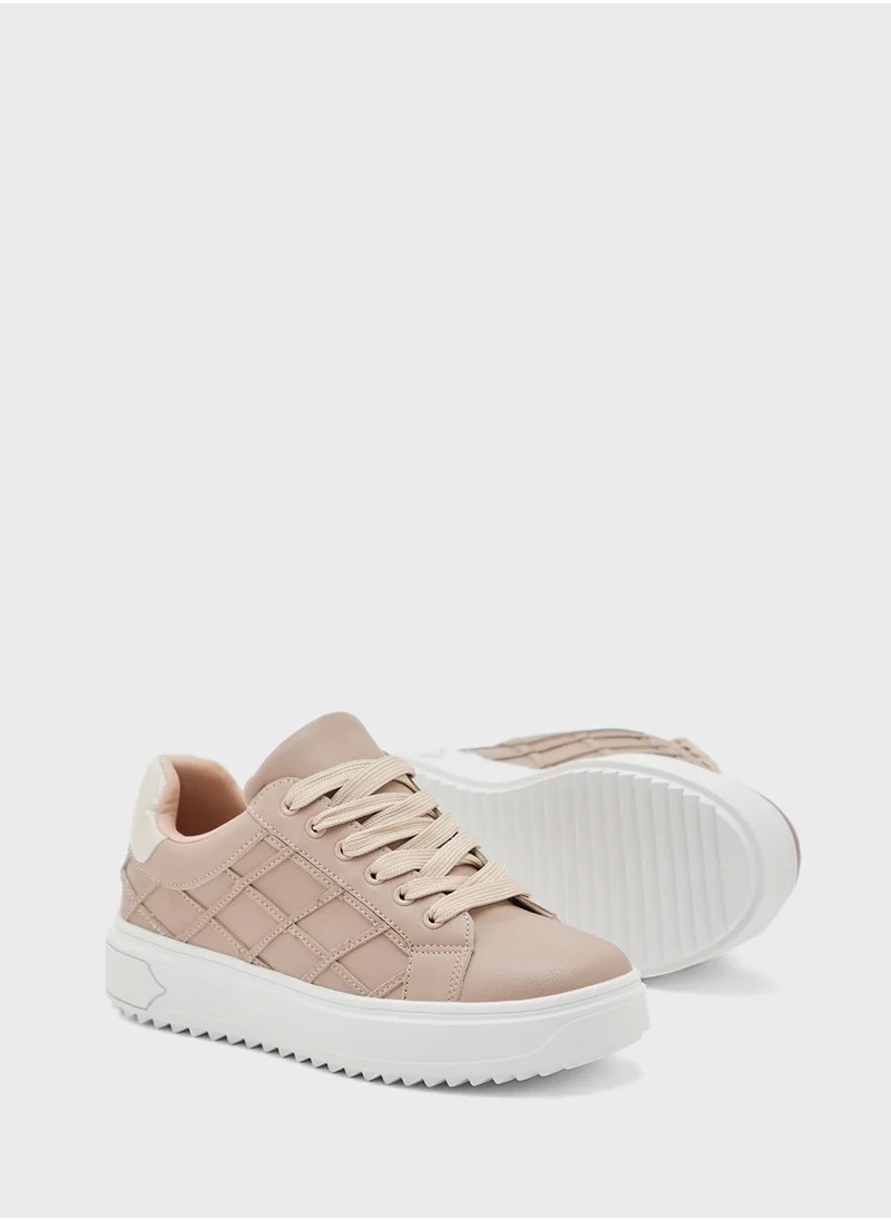 Ginger Stripe Panel Casual Sneakers