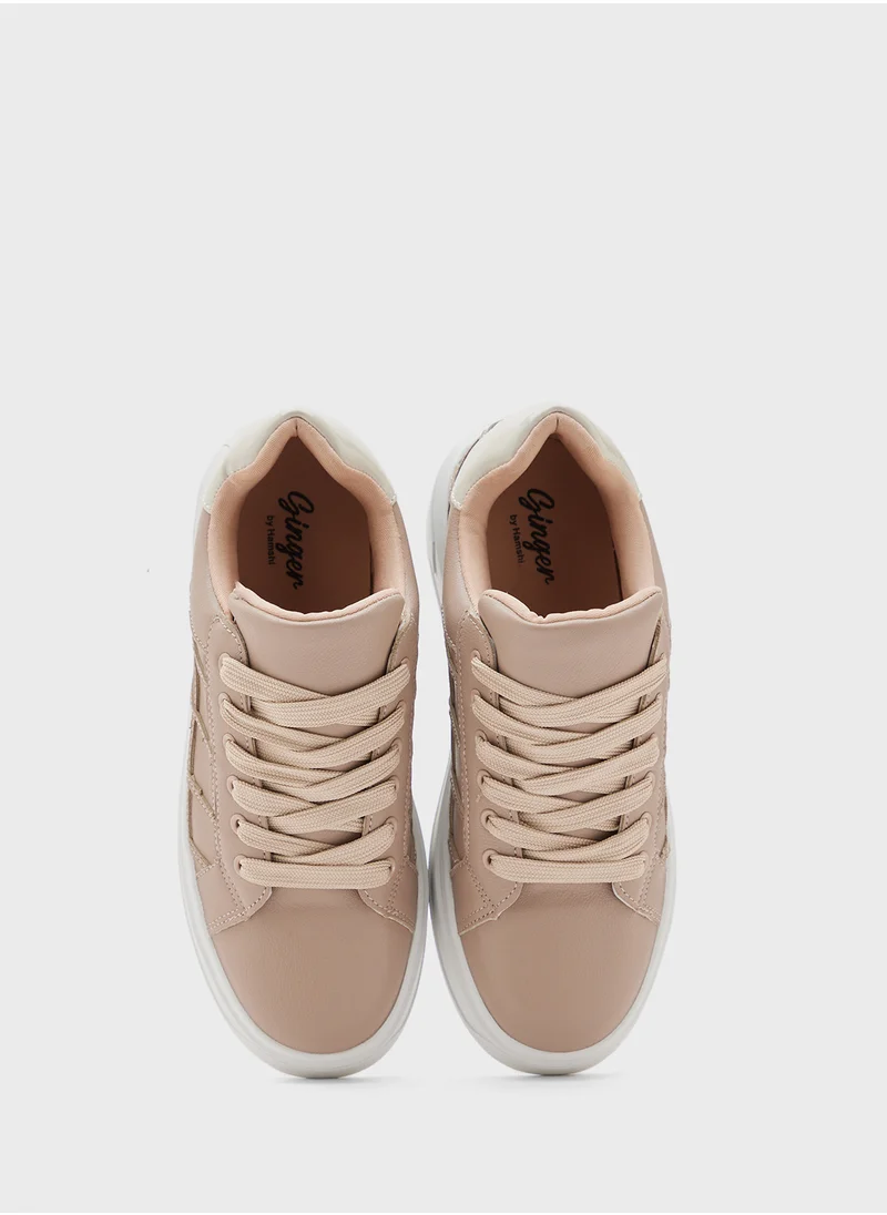 Ginger Stripe Panel Casual Sneakers