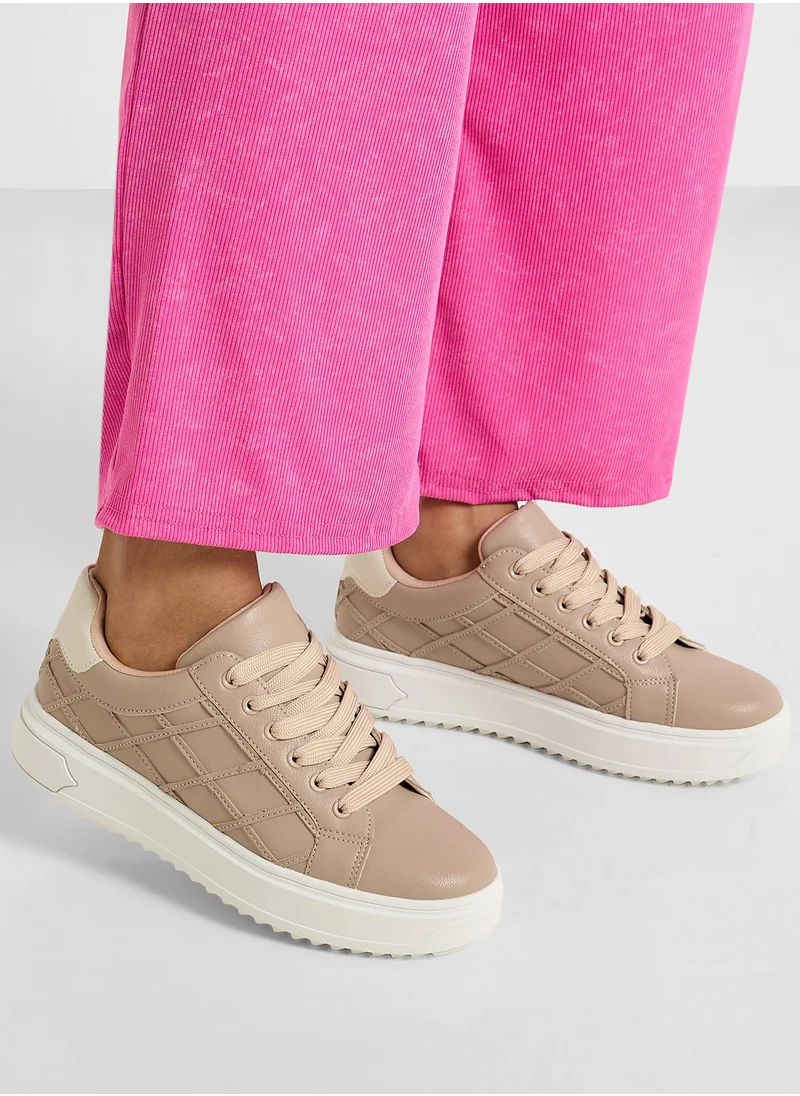 Ginger Stripe Panel Casual Sneakers