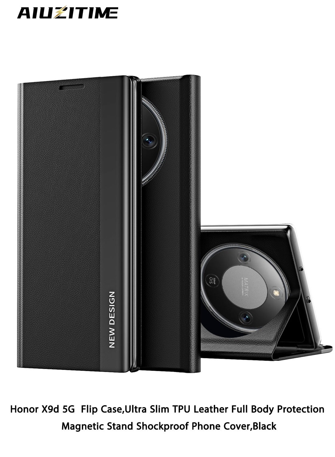 أيوزيتايم Aiuzitime Honor X9d Flip Case tpuleather